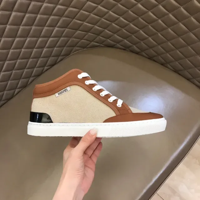 Hermès sneakers lifestyle en matériaux mixtes à tige haute 6