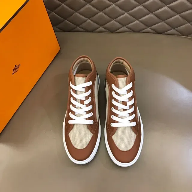Hermès sneakers lifestyle en matériaux mixtes à tige haute 9