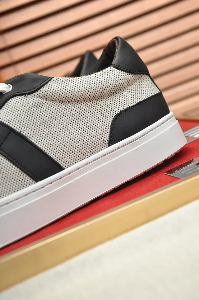 Hermès Tênis Lifestyle Low-Top de Malha e Couro 2