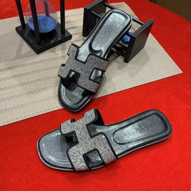 هيرميس أوران زلقان لامع فضي H-Strap 3
