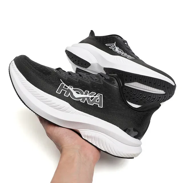 Hoka Mach 6 Black White Running Shoes 4