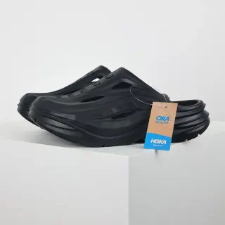Hoka ORA Recovery Black Clog