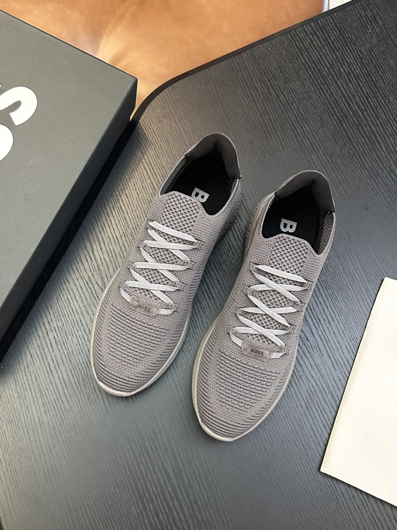 Hugo Boss Tênis de Malha Slip-On Cinza Lifestyle 3
