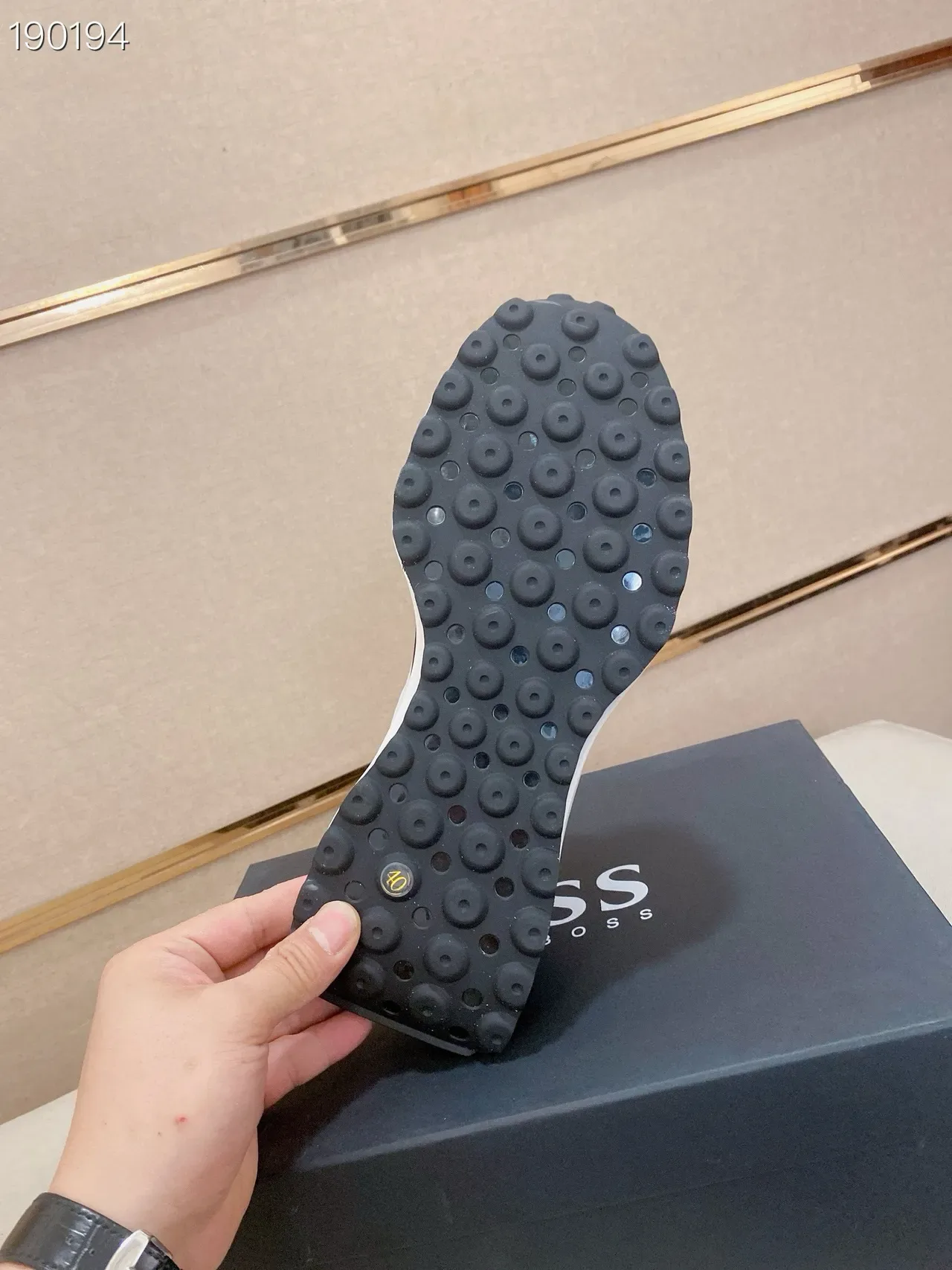 Hugo Boss Monogram-Print White Lifestyle Sneakers 3