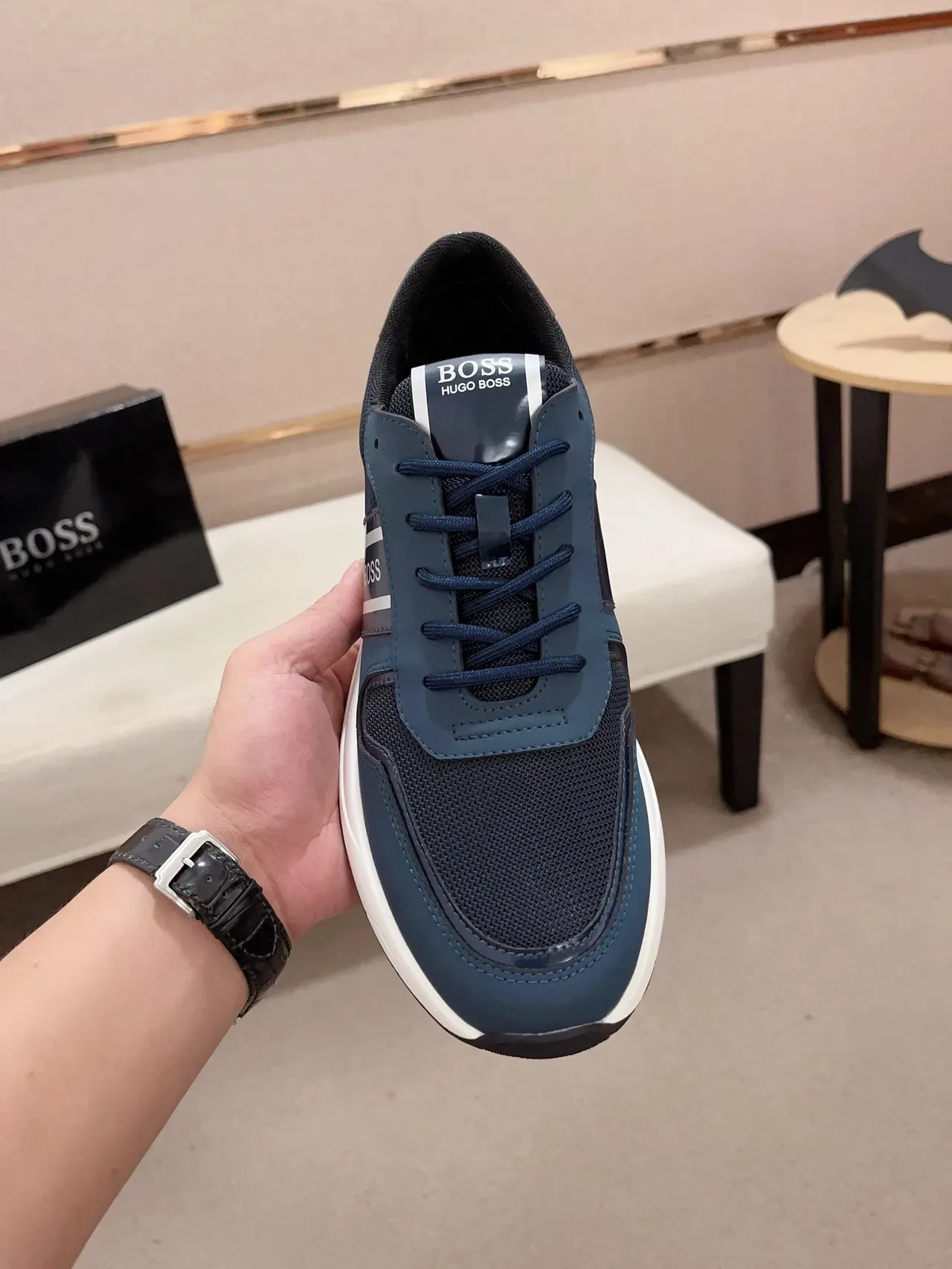 Hugo Boss Zapatillas Lifestyle Navy y Blanco 2