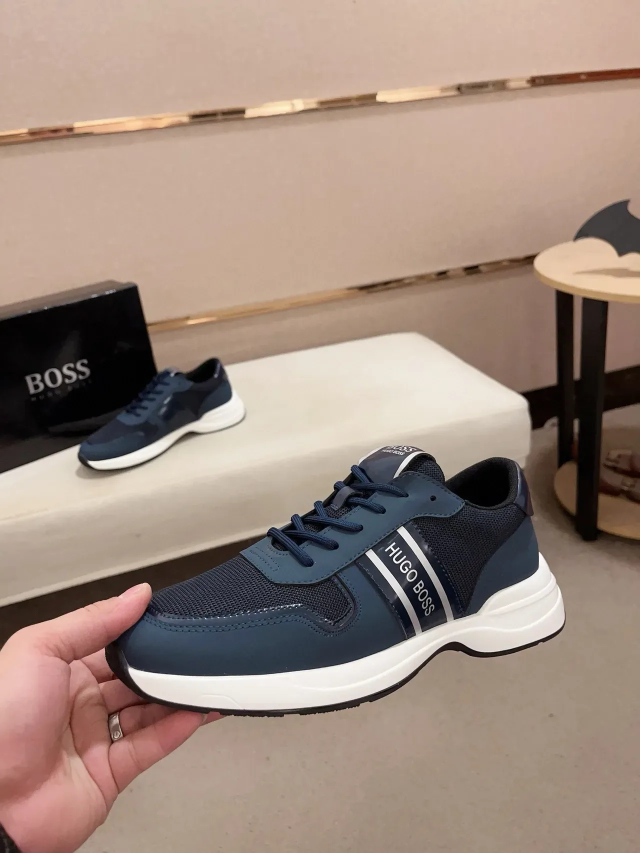 Hugo Boss Zapatillas Lifestyle Navy y Blanco 3