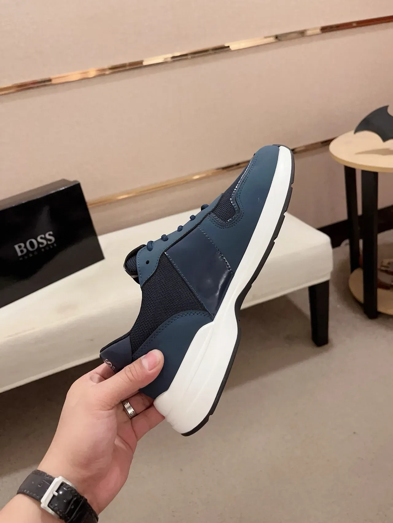 Hugo Boss Zapatillas Lifestyle Navy y Blanco 5
