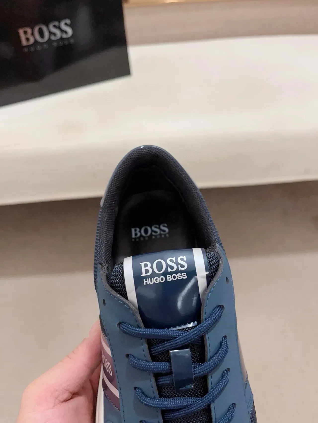 Hugo Boss Zapatillas Lifestyle Navy y Blanco 6