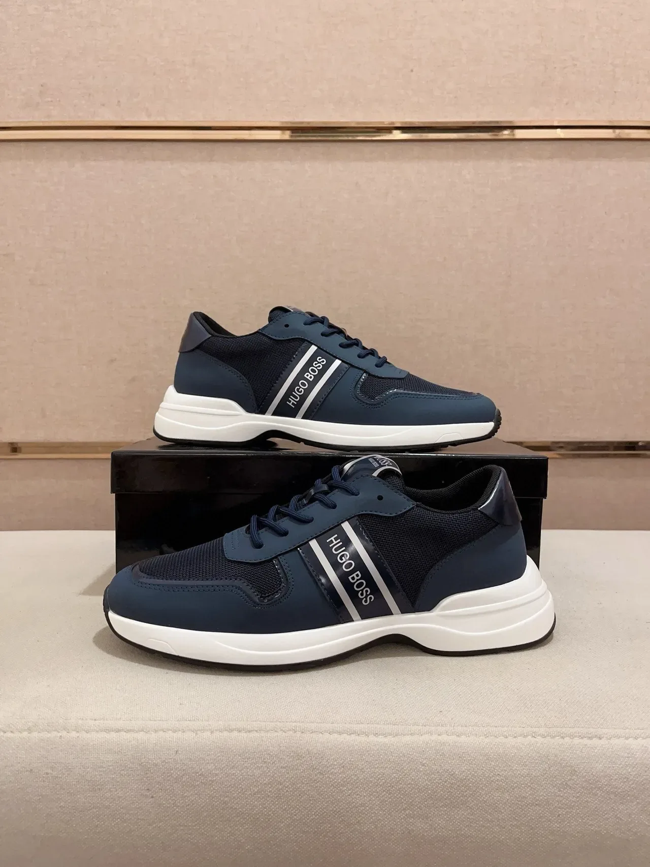 Hugo Boss Zapatillas Lifestyle Navy y Blanco 7