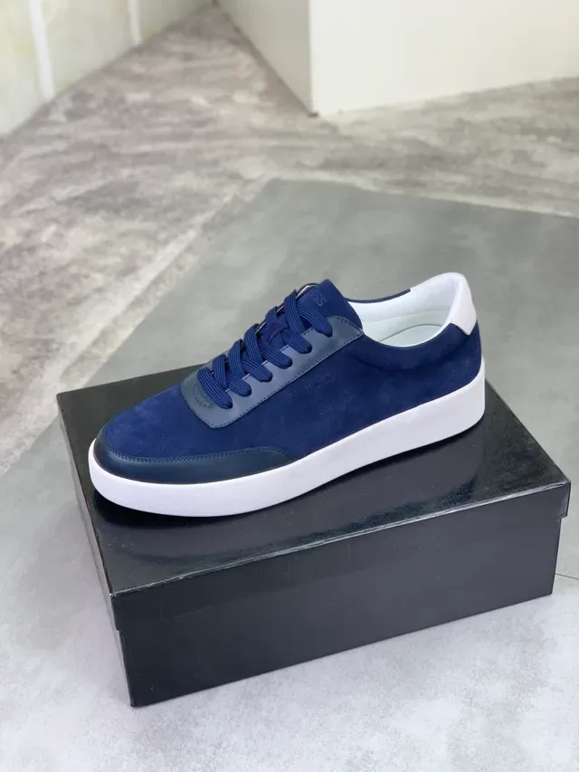 Hugo Boss Navy Suede Lifestyle Sneakers 5