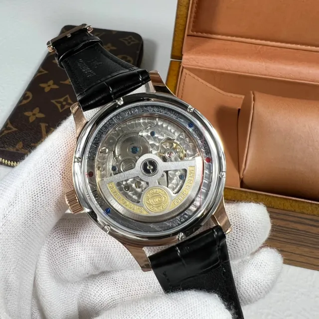 IWC Portugieser Reloj Automático Oro Rosa Esfera Negra Mecánico 5