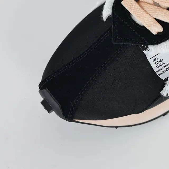 Lanvin Runner Frayed Stripe Black Beige Lifestyle Sneakers 5