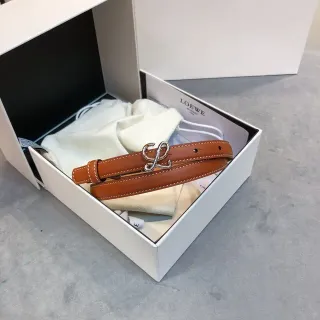 Loewe Anagram Belt Cognac Leather Belt