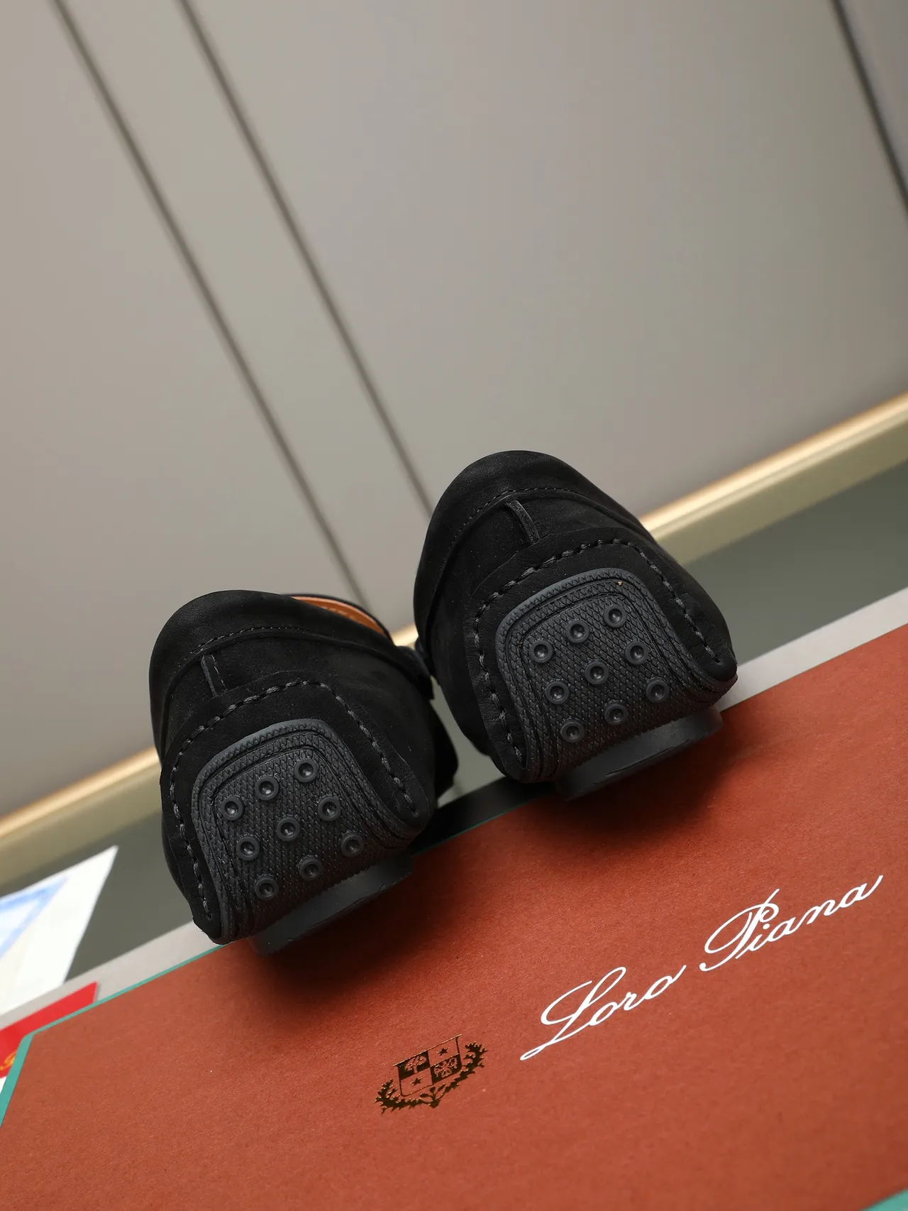 Loro Piana Summer Walk Black Suede Tassel Loafer 3