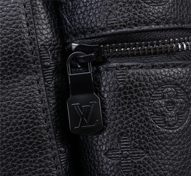 Louis Vuitton Black Embossed Monogram Structured Leather Casual Backpack 14