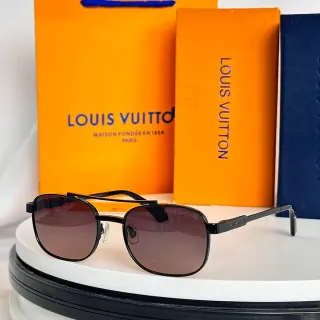 Louis Vuitton Black Metal Frame Gradient Brown Sunglasses