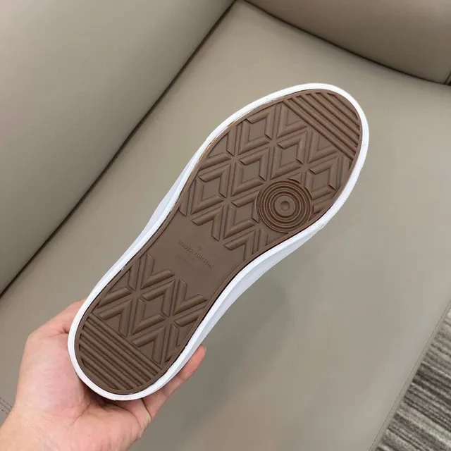 Louis Vuitton Black White Slip-On Monogram-Printed Lifestyle Sneakers 2