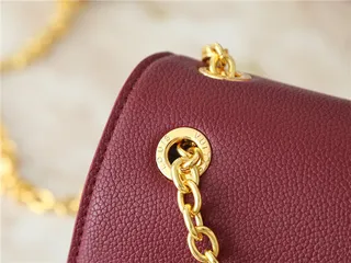 Louis Vuitton Brown Black Monogram Canvas Flap-Top Closure Chain Bag 13