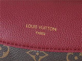 Louis Vuitton Brown Black Monogram Canvas Flap-Top Closure Chain Bag 15
