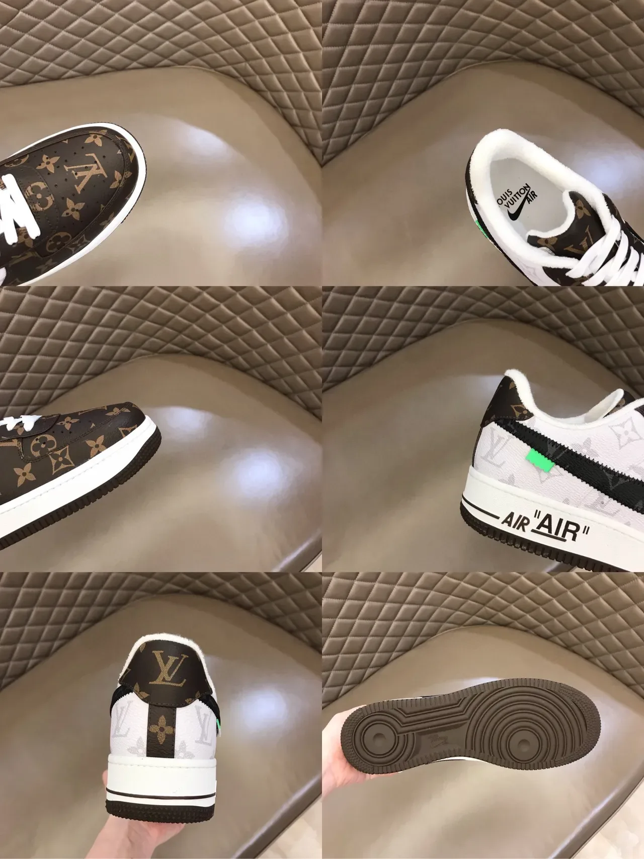 Louis Vuitton Brown White Monogram Canvas Plush Collar Lifestyle Sneakers 2