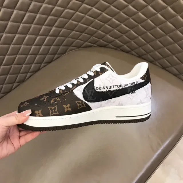 Louis Vuitton Brown White Monogram Canvas Plush Collar Lifestyle Sneakers 3