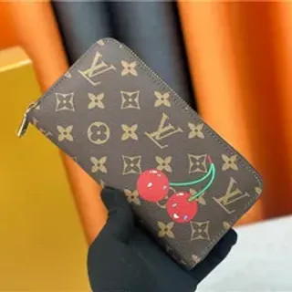 Louis Vuitton Cherry Appliqué Monogram Long Wallet