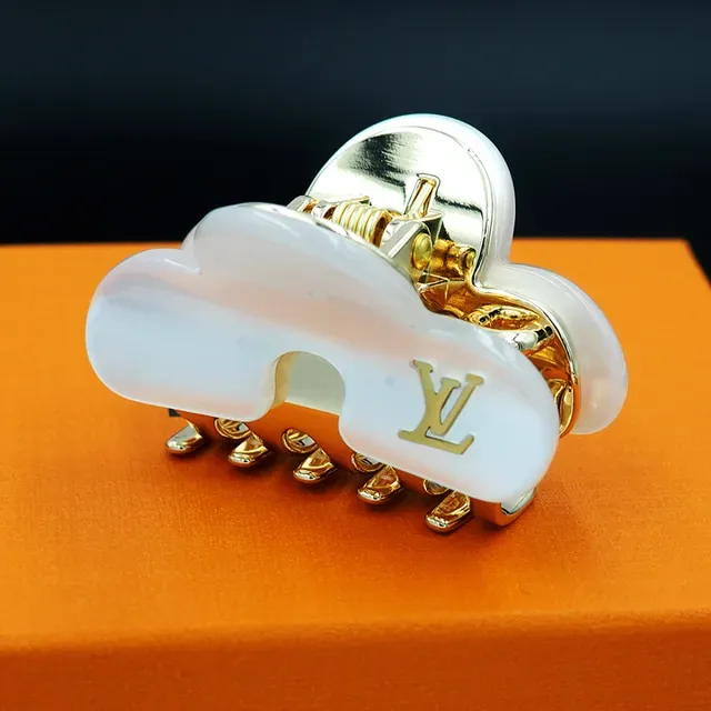 حقيبة كروس بودي لويس فيتون Cloud Clip راتنج أبيض وذهبي لؤلؤي 8