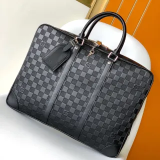 Louis Vuitton Damier Graphite Checkered Black Boston Bag
