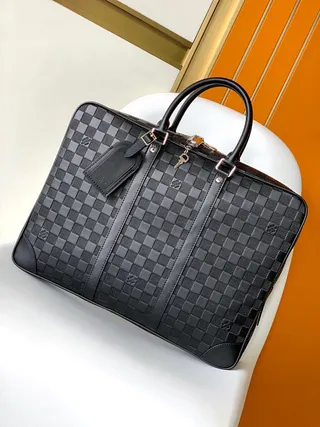 Louis Vuitton Damier Graphite Checkered কালো Boston Bag 2