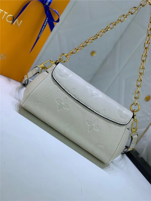 Louis Vuitton Dauphine Noir Monogramme embossé Sac à chaîne 8
