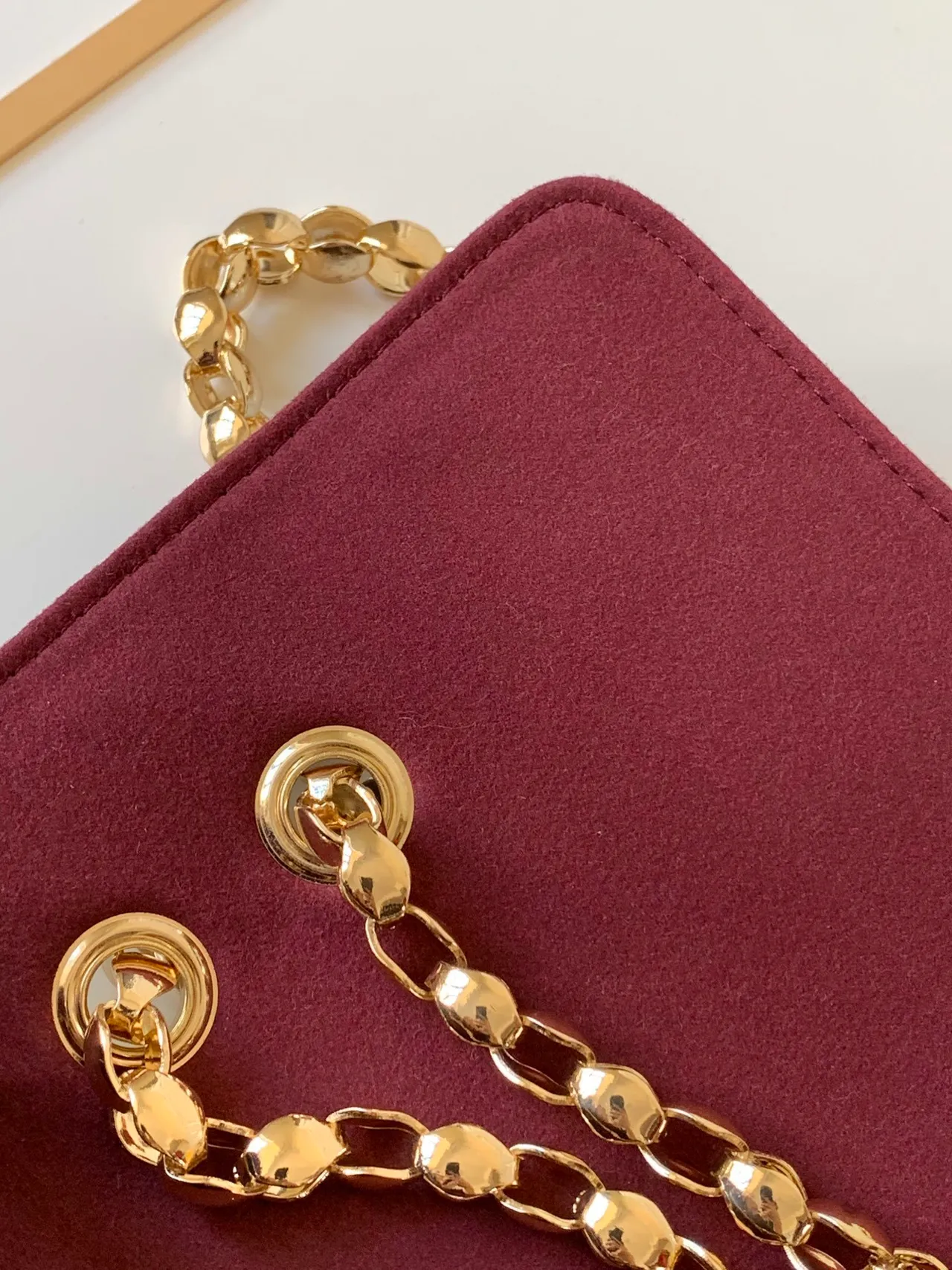 Louis Vuitton Dauphine بني و بورجوندي Monogram حقيبة سلاسل 2