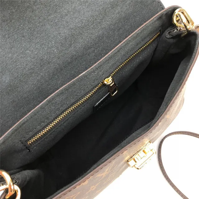 Louis Vuitton Dauphine বাদামী মোনোগ্রাম ক্যানভাস এবং কালো চামড়ার টোট ব্যাগ 3