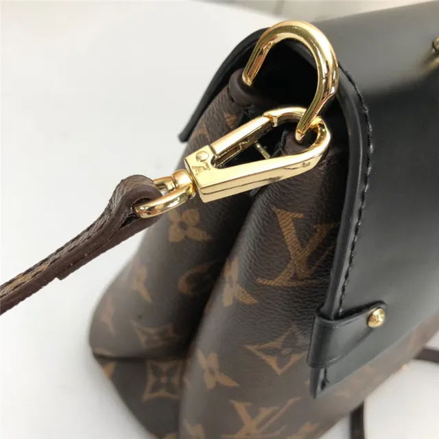Louis Vuitton Dauphine বাদামী মোনোগ্রাম ক্যানভাস এবং কালো চামড়ার টোট ব্যাগ 5