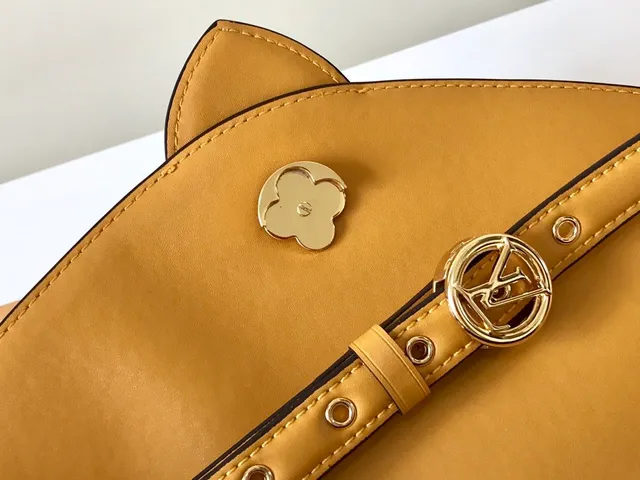 Louis Vuitton Dauphine ট্যান স্মুথ চামড়ার মেসেঞ্জার ব্যাগ 9