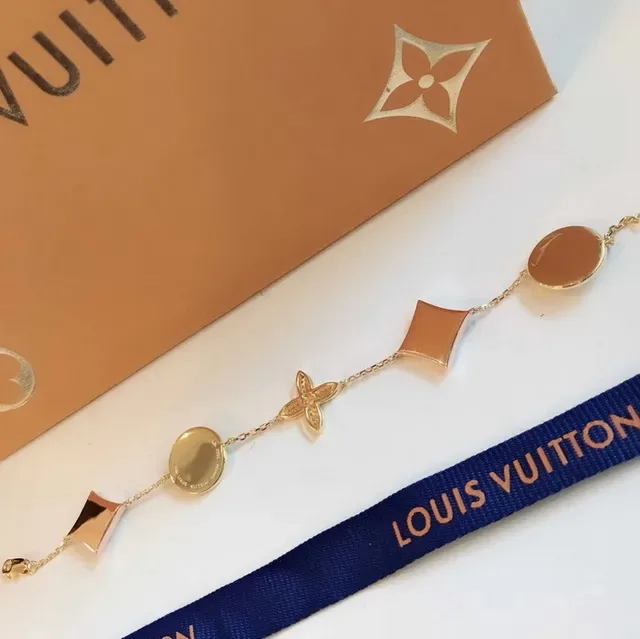 Louis Vuitton سوار سلسلة بافيه بنقشة زهور 6
