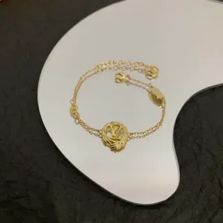 Louis Vuitton سلسلة ذهب منسوجة معلقة كروية سوار