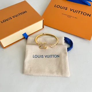 Louis Vuitton 金白色 开放式手镯