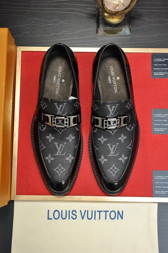 Louis Vuitton Horsebit Loafer Black Monogram Patent Leather Loafers 5