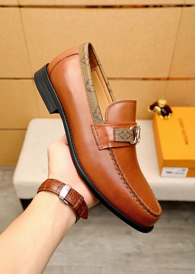 Louis Vuitton Mocassim Couro Tan Cinto Monograma Mocassins 5