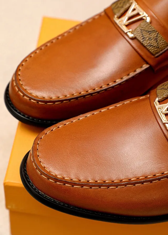 Louis Vuitton Mocassim Couro Tan Cinto Monograma Mocassins 7