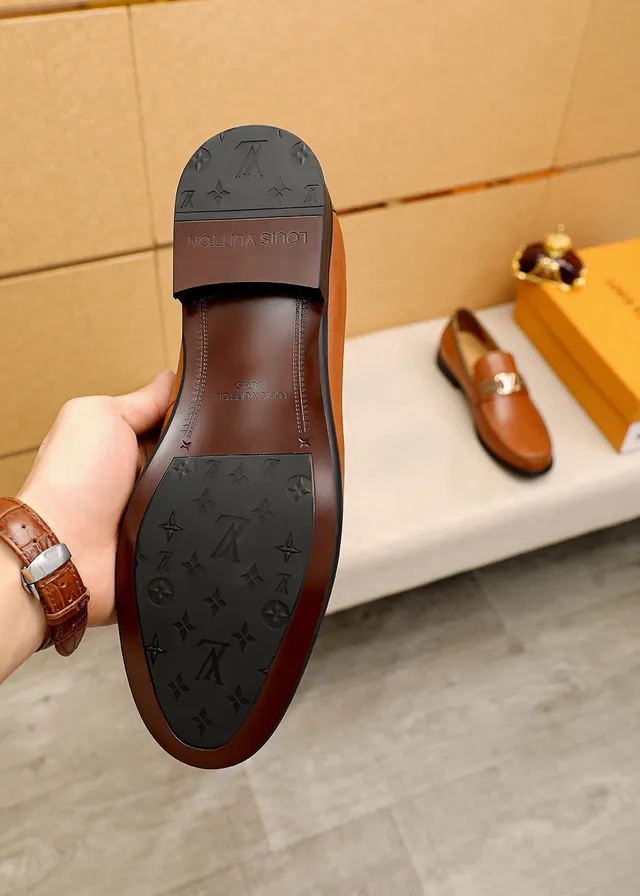 Louis Vuitton Mocassim Couro Tan Cinto Monograma Mocassins 8