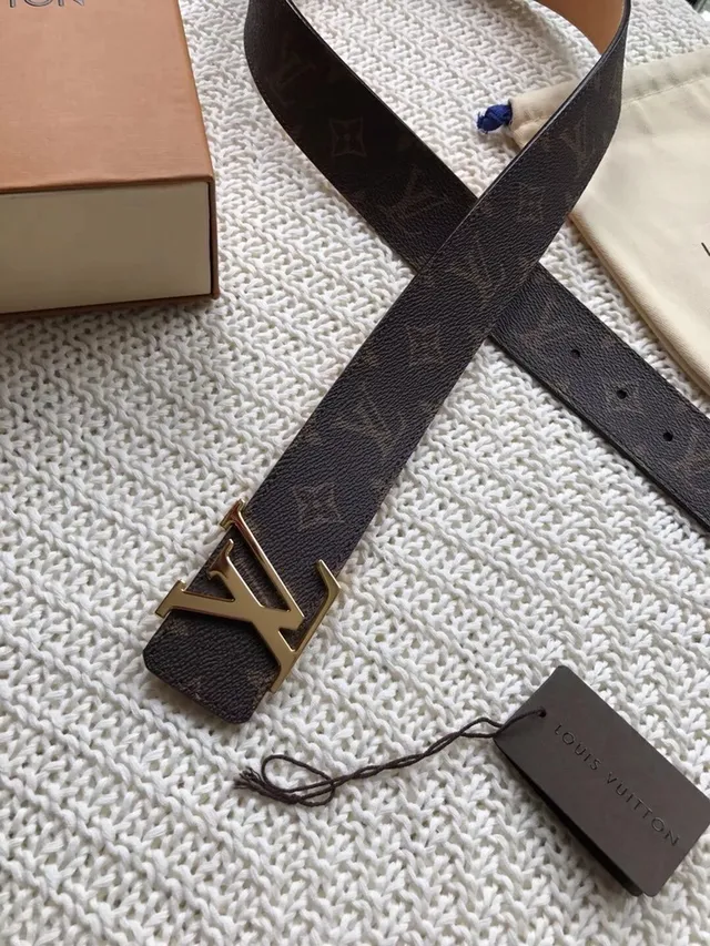 Louis Vuitton LV Belt Monogram Canvas Brown Leather Belt 2