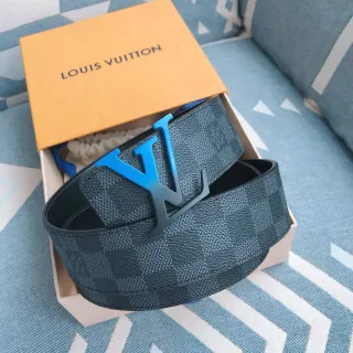 Louis Vuitton LV Initiales Damier Graphite 可逆皮革腰带