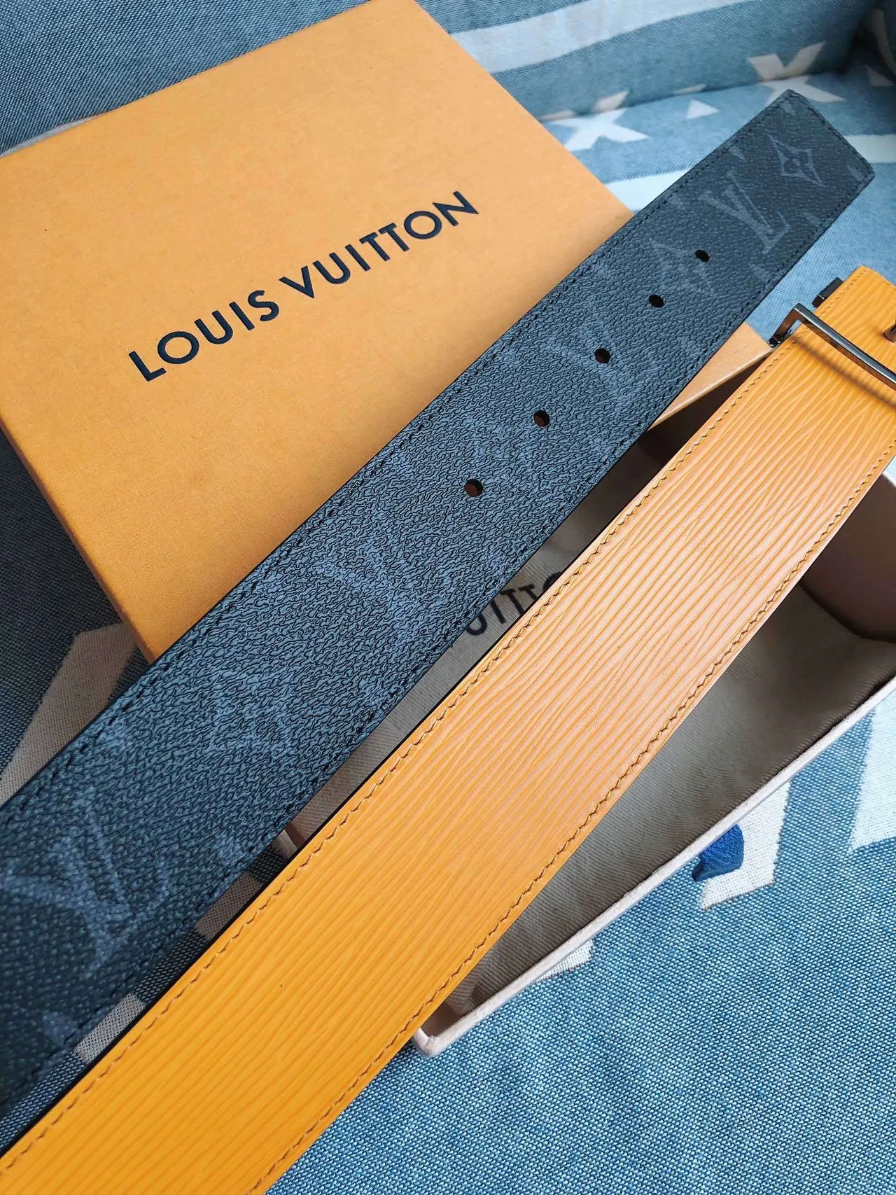 Louis Vuitton LV Initiales Monogram চামড়ার বেল্ট 2