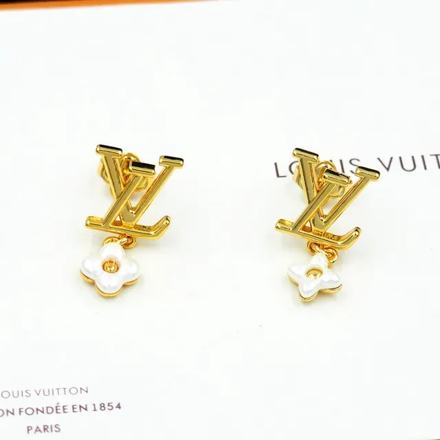 Louis Vuitton LV Monogram Floral डैंगल ईयरिंग्स 2