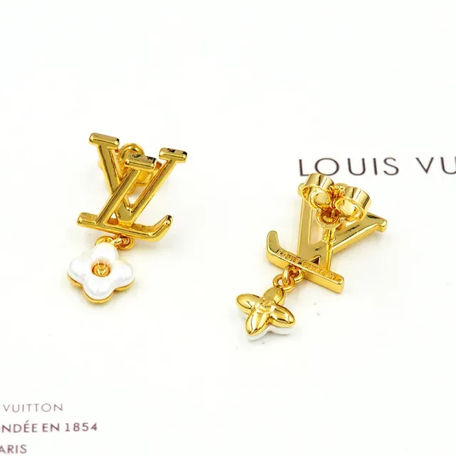 Louis Vuitton LV Monogram Floral डैंगल ईयरिंग्स 3