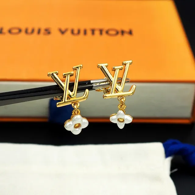 Louis Vuitton LV Monogram Floral डैंगल ईयरिंग्स 7
