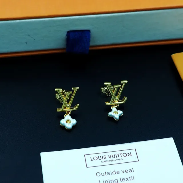 Louis Vuitton LV Monogram Floral डैंगल ईयरिंग्स 8