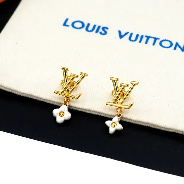 Louis Vuitton LV Monogram Floral डैंगल ईयरिंग्स 10