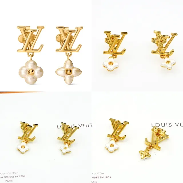 Louis Vuitton LV Monogram Floral डैंगल ईयरिंग्स 12